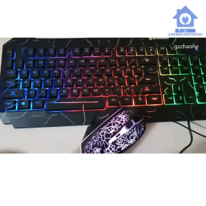 ELEC⚡พร้อมส่ง💯 คีย์บอร์ด+เม้าส์ Shipadoo keyboard RGB ลายรอยแตก BRG ตัวอักษร ความรู้สึกเชิงกล คีย์บอร์ดแมคคานิค คีย์บอร์ดเกมมิ่ง DPI คีย์บอร์ด คีย์บอร์ดเล่นเกมส์