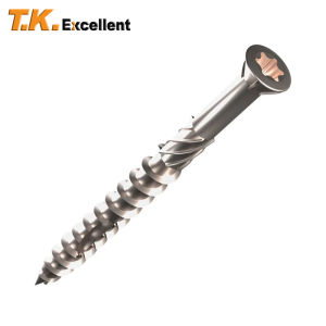 50/60/70/80mm Torx Slot Knurled Type Screw 410 Stainless Steel Wood Deck Screws Self Tapping Screw for Driving Skru Tapping