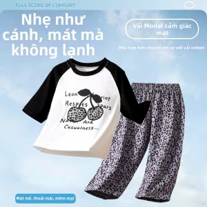 JIFANPAUL | Bộ Đồ Ngủ Mỏng Cho Bé 3/4 Dài Modal Mùa Hè