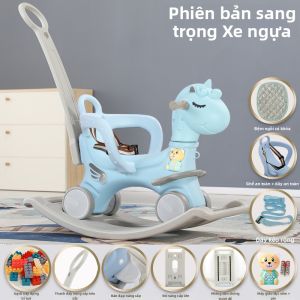 BONINGYU | Quà Tặng Đồ Chơi Bé 2-trong-1: Ngựa Đong Đòng & Xe Đẩy
