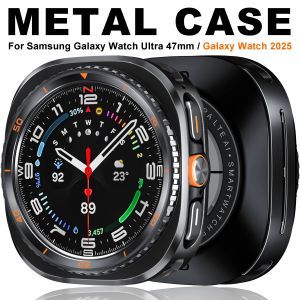Metal Protective Case For Samsung Galaxy Watch Ultra 2025 47mm PC&Alloy Hard Cover For Galaxy Watch 7 Ultra Bumper Accessories