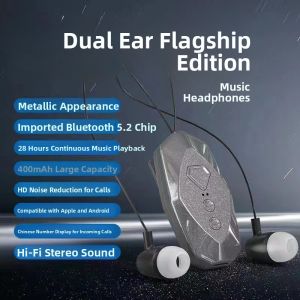 2023 New Wireless Bluetooth Earphone Clip-On Neckband Long Battery Life Special for Delivery Drivers Mens True Wireless Earbuds