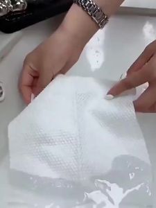 Bộ 3 Gói 50 Miếng/gói Khăn Mặt Dày Dặn Tái Sử Dụng Chất Liệu Cotton Mềm Mại Dùng Được Khi Khô Hoặc Ướt Tẩy Trang Khăn Lau Mặt Du Lịch