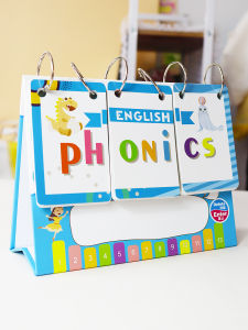 English Natural Phonics Calendar Early Education Flip Card Word Memory Learning Tool Primary School Teaching Teaching Aids