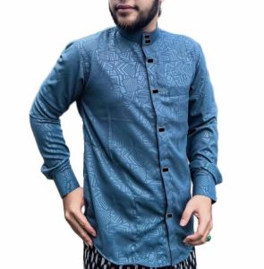 BAJU MEWAH KEMEJA MOTIF bungga KEMKO  KEMEJA KOKO  EMBOS PREMIUM KACING Kotak PREMIUM  KEMkO KASUWAL R BISA SERAGAMAN