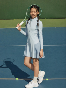 JOLLY BEAN | Spring New Girls Sports Dress With Half Zip Design