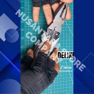 COD DELIXI 2105 Tang Pemotong Kawat baja kabel multifungsi potong super tajam CRV Wire Cutter 9 inch