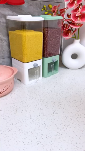 Cereal Dispenser 3.75L Cereal Container Storage Dispenser with Lid Plastic Candy Rice Dispenser