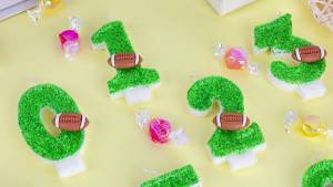 Football Number 12 Candle 21 Birthday Cake Candle Green 1 and 2 Birthday Candles Football Birthday Number Candles for Cake Football 21st 12nd Cake Topper for 12 21 Year Old Boy Football Birthday