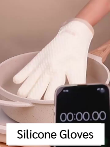 Baking Oven Gloves Non Slip Cooking Pot Holder Heat Resistant Silicone Kitchen gloves