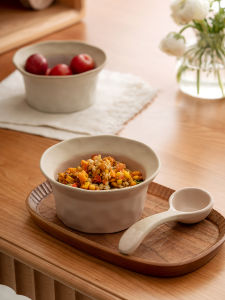 SIYUE | Retro Ceramic Microwave-safe Chinese Style Dinner Bowl