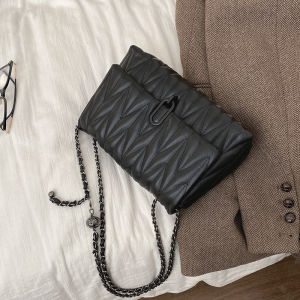 Diamond Pattern Chain Bag Womens Fall and Winter New New Arrival Trendy Fashion Underarm Bag Easiest for Match Large-Capacity Crossbody Bag Tote Bag