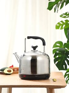 304 Stainless Steel Electric Kettle Automatic Power Off Large Capacity Household Boiling Water Kettle 304电水壶家用自动断电保温高升壶电热水壶茶壶不锈钢电壶烧水壶