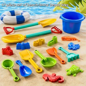 Childrens beach toy set for boys and girls to play with sand snow water outdoor gardening digging soil digging beach bucke