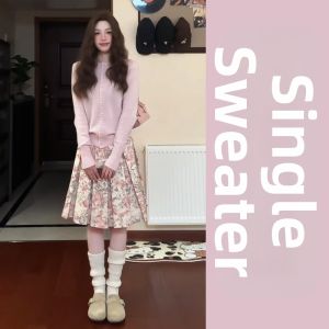 PEIZIXUAN | French Style Pink Floral Dress Early Spring
