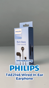 PHILIPS TAE2146 Wired In-Ear Earphone with 10mm Drivers Type-C Plug Build-in Mic & 1.2m Length