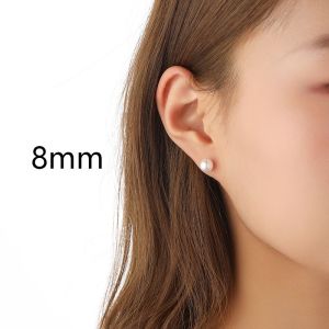 Mini Pearl Plastic Earrings Anti-Sensitive Silicone Resin Ear Needles New Ear Hole Ear Jewelry Small Size Ear Bone Pins Earrings