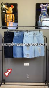 Quần short jean nam MAXSTORE cào rách thời trang phong cách hàn quốc quần đùi bò lửng nam mùa hè chất đẹp dễ phối đồ B020
