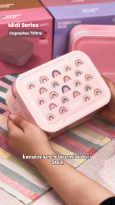 STEIN Lunch Box Stainless 304 Midi Natural - Kotak Makan Stainless 700ml Free Sendok Garpu