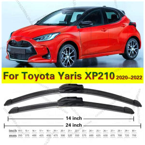 2x For Toyota Yaris XP210 2022 2021 2020 Accessories Car Front Wiper Blades Windshield Windscreen Window Brushes 24"+14"