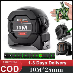 10m Pita Pengukur Neon Kelas Industri Anti Karat Dengan Pita Pengukur Impor Menebal Penggaris Meteran Tukang