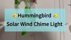 Combo 5 Đèn Gió Năng Lượng Mặt Trời Phát Sáng Nghệ Thuật Ngoài Trời