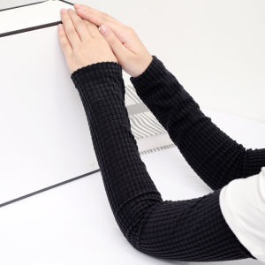 Thickened Warm Sleeve Covers for Air Conditioned Room Womens Half Finger Gloves Joint Protection Winter Arms Covering Accessories