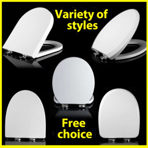 Universal toilet lid thickened slow-down PP material large V- U- O-shaped slow-down lid toilet cover