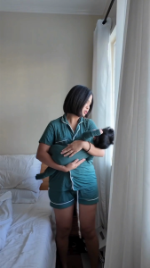 Kalma Bamboo Sleepwear Pajama Set for Women - CREAM | Short Sleeve Button Up Shirt with Shorts | Irene Collection