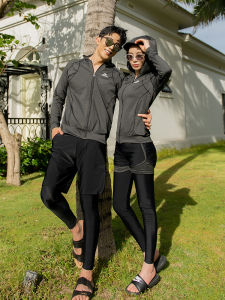 Couples Diving Suits Long Sleeve Long Pants Wetsuits Quick Dry Jellyfish Suit Swimming Costume Womens Two-Piece Slimming