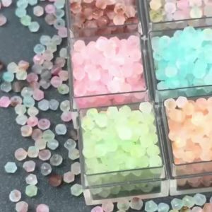 250Pcs 4mm High Quality Matte Splattered Glass Beads For Handmade DIY Bracelet Necklace Jewelry Making Craft Materials Supplies