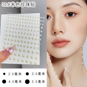 Silver Diamond Eyebrow Center Paste Pearl Face Decorations Ancient Chinese Style Makeup Tools Facial Stickers Realrola