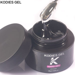 KODIES GEL Clear Builder Nail Gel for Extension 30g Crystal Hard Constructor Gel Self Leveling Poly Camouflage Base Nail Varnish