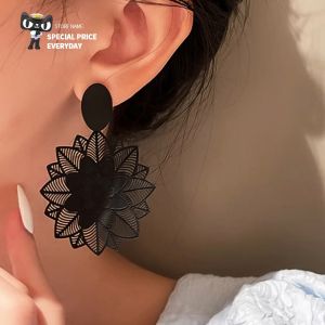 Original Drop Earrings Bohemian Style Vintage Lace Flower Exaggerated Lady Fashion Jewelry Girl Gift
