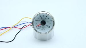 RYSJM | 52MM 7 Colors Oil Pressure Gauge 0-10 BAR 0-150 PSI Oil Press Gauge Fuel Indicator Oil Press Clock for Auto Car Boat Motorcycle