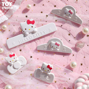 Sanrio ที่หนีบปิดผนึก Hello Kitty ที่หนีบเก็บขนมลูกอมไอเดียสร้างสรรค์ที่หนีบใช้ในครัวเรือนน่ารัก