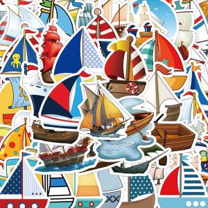 Miếng Dán Thuyền Hoạt Hình 106 Miếng Dán Chống Thấm Nước Sáng Tạo Cá Nhân Hóa Trang Trí DIY Cho Vali Điện Thoại Di Động iPad