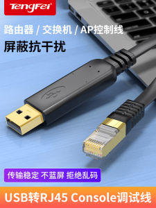 Tengfei USB to Console Debugging Cable USB to RJ45 Serial Port 232 Applicable to Router Switch Serial Port 232 Line Control Line to Console Port Conversion Wire