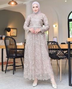 KODE ALT - Gamis Ricis Tile M L XL XXL / Gamis Kondangan Terbaru / Dress Tile Kondangan / Gamis Muslim