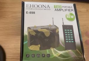 Loa Bẫy Chim Kiêm Máy Trợ Giảng E-898 có micro - Bắt Đài FM - Nghe Nhạc USB Có Điều Khiển từ xa