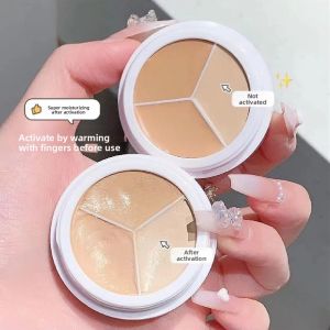 Sweet Mint Three Color Four Color Concealer Palette Moisturizing Brightening Acne Scar Removal Dark Circles Eye Area Women