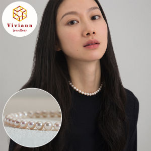 Viviann Original Shell Pearl Necklace Trend Elegant Jewelry Wedding Big Pearl Necklace For Women Fashion White Pearl Choker Necklace 8mm 10mm