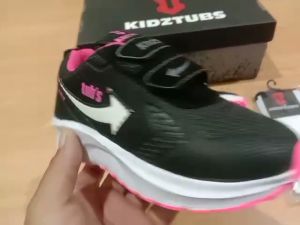 Sepatu Sekolah Anak Perempuan Warna Hitam Putih Murah Tali Perekat Rekat Velcro Kecil Tanggung Umur Usia 6-10 Tahun  PAUD TK SD SMP SMA Kelas 1 2 3 4 5 6 7 8 9 0-KIDZTUBS0126221949