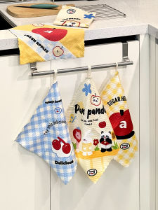 ผ้าเช็ดทำความสะอาดครัวสูงคุณภาพแบบไม่หลุดทรงกระดูกปลา ไม่มีรอย ไม่ทิ้งขน ดูดซับน้ำได้ดี เครื่องมือทำความสะอาด