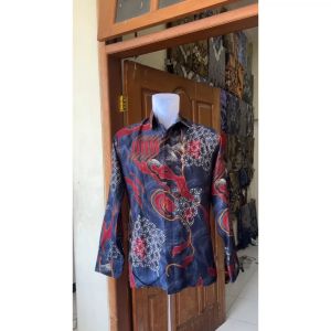 Jayabaya Batik ATMAJA Kemeja Katun DOBBY Furing Lengan Panjang