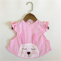 Baby Pure Cotton Waterproof Apron Sleeveless Feeding Smock Girl Boy Child Anti-Clothing Dinner Coat Autumn Winter Infant Garment. 