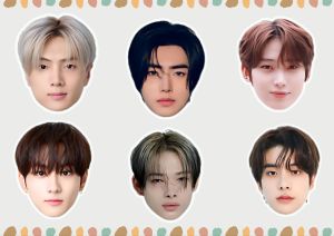 KPOP ENHYPEN BTS  BLACK PINK  FACE CUT OUT REF MAGNET