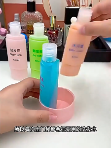 4/3-in-1Disposable Travel Bottle Set Leak-Proof Dispensing Containers Lightweight Organized