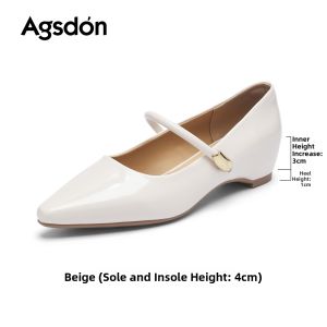 Agsdon | French Elegant Pointed Toe Mary Jane Shoes