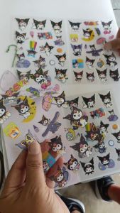 Sanrio Sticker with Keychain_ DIY_ Cute Sticker